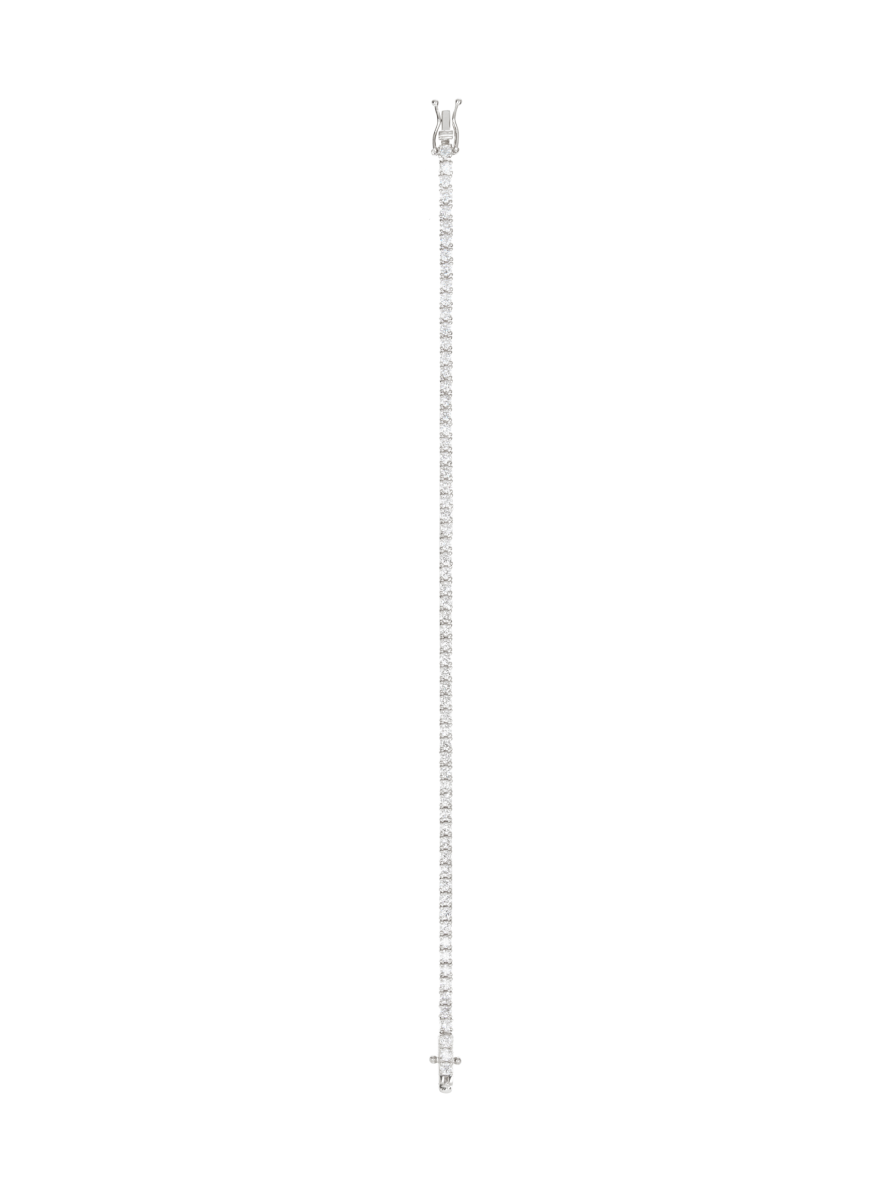 Dorsey 14K WHITE GOLD KATE ROUND CUT, 2.2MM LAB DIAMOND RIVIÈRE BRACELET