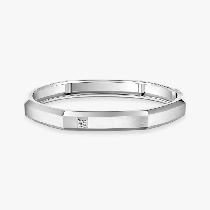 MESSIKA Moderniste diamond bracelet in brushed white gold