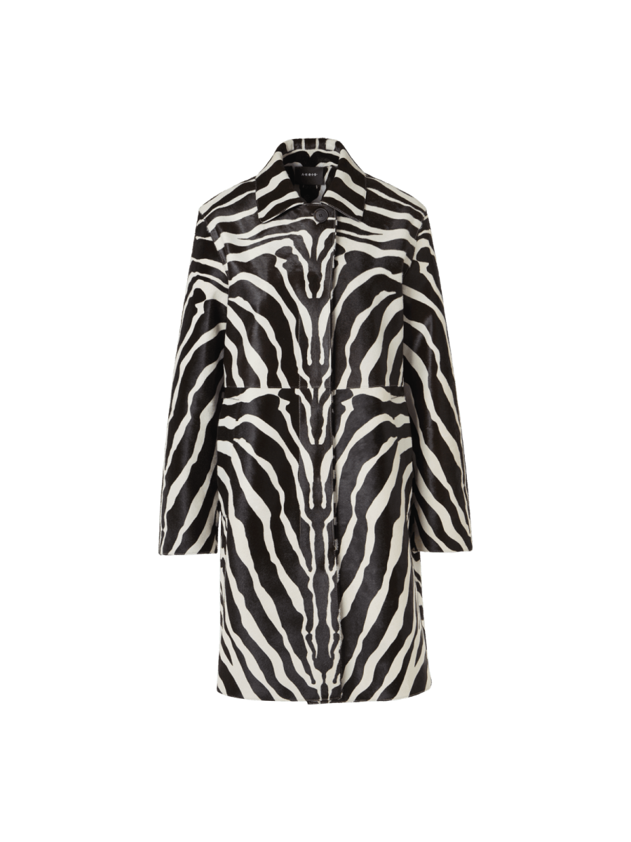 Akris Laron Short Coat in Calfskin