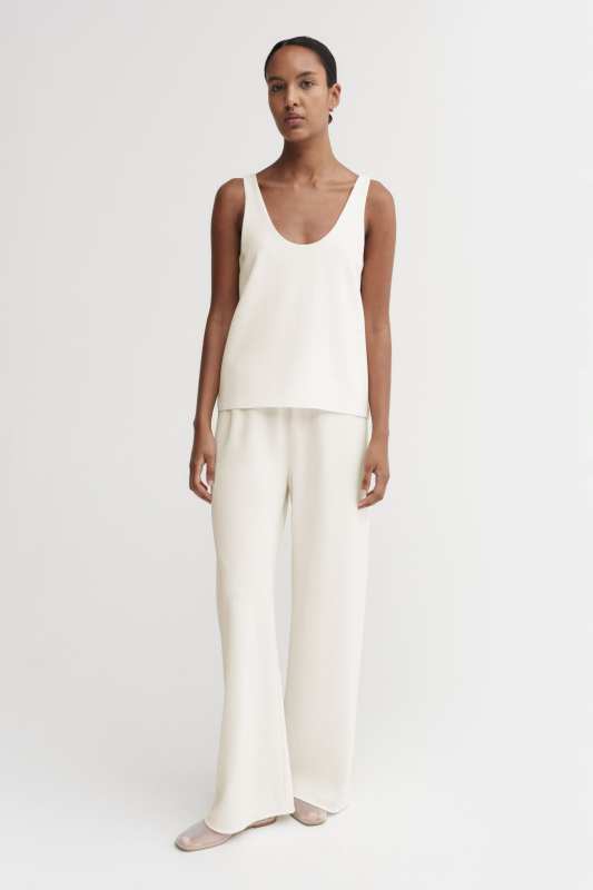 ALMADA LABEL Romy Crepe Top, cream
