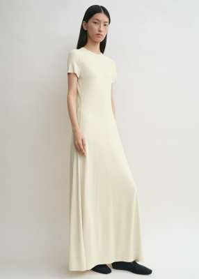 Toteme Fluid jersey dress ecru