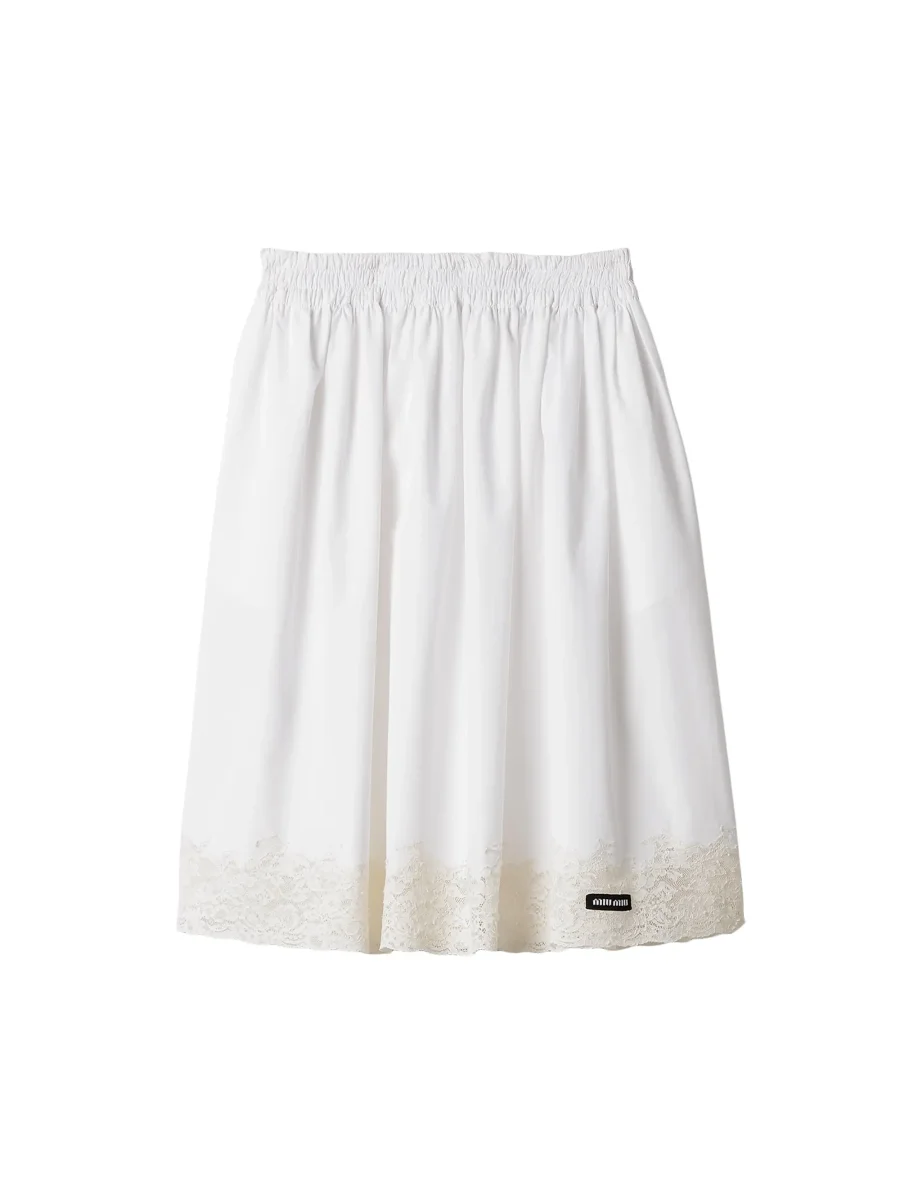 MIU MIU Poplin Skirt