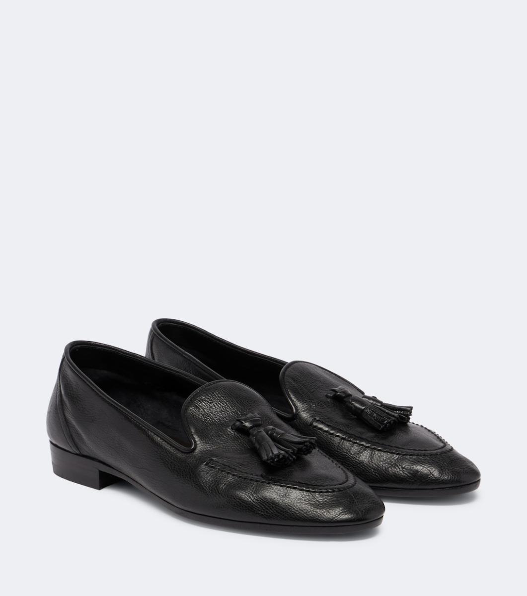 The Row Caden leather loafers