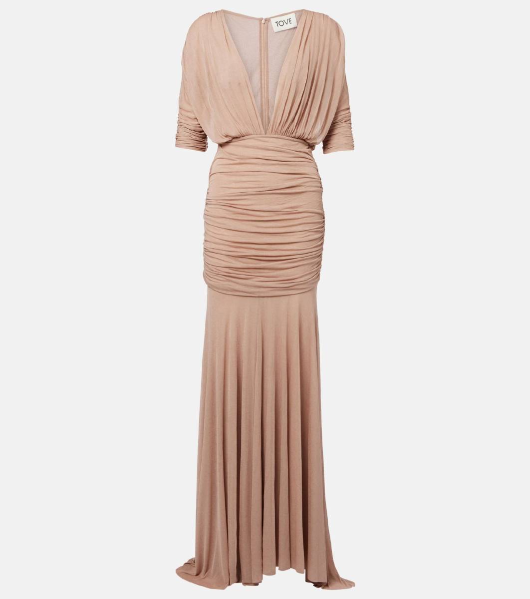 TOVE Devi semi-sheer maxi dress