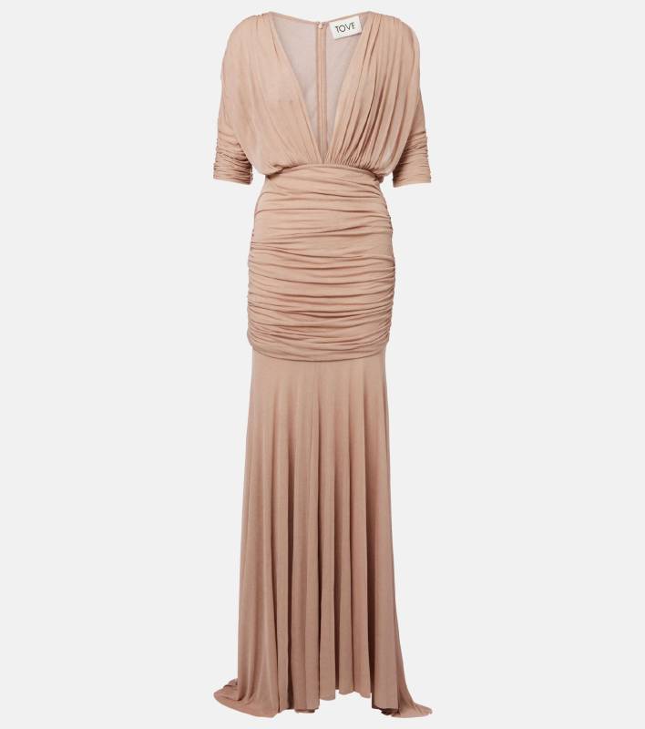 TOVE Devi semi-sheer maxi dress