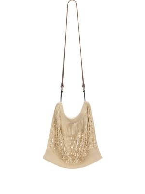 Lemaire large crossbody Filt net shopping bag