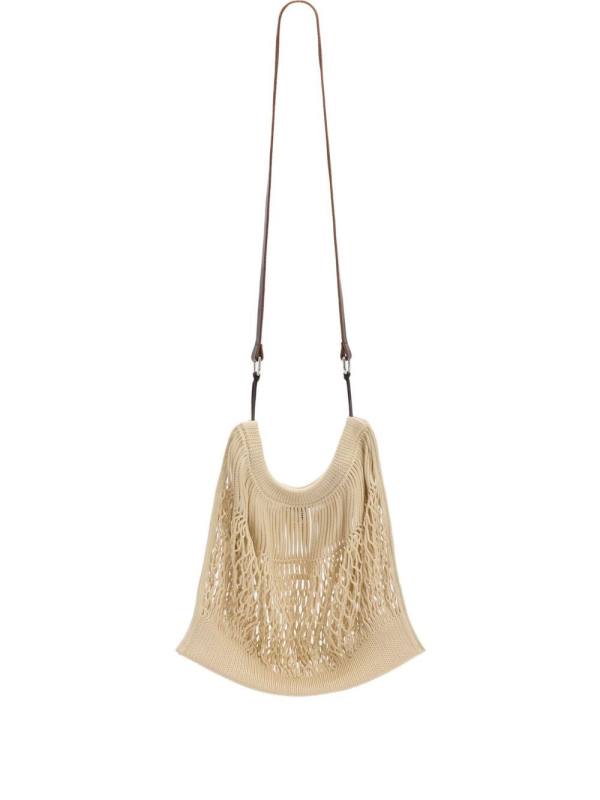 Lemaire large crossbody Filt net shopping bag