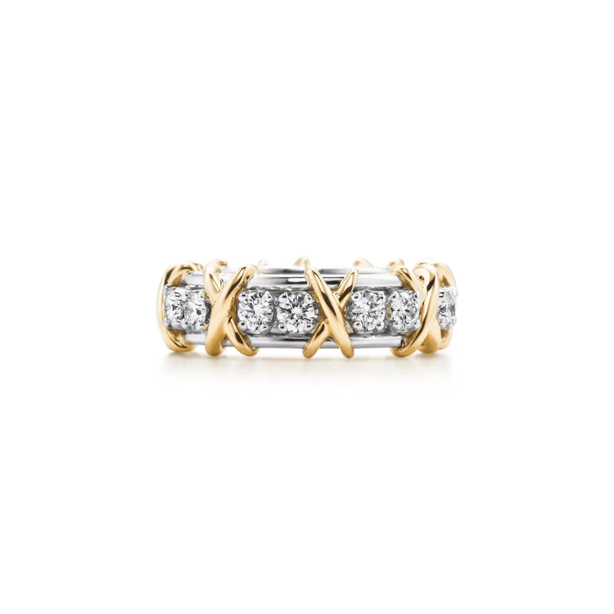 TIFFANY & CO Ring in Platinum and Yellow Gold with Diamonds