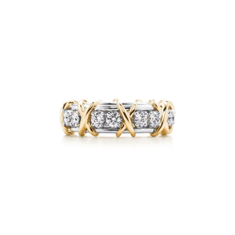 TIFFANY & CO Ring in Platinum and Yellow Gold with Diamonds