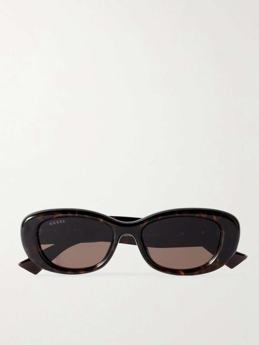 Gucci GG square-frame tortoiseshell acetate sunglasses