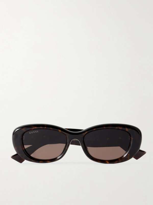 Gucci GG square-frame tortoiseshell acetate sunglasses