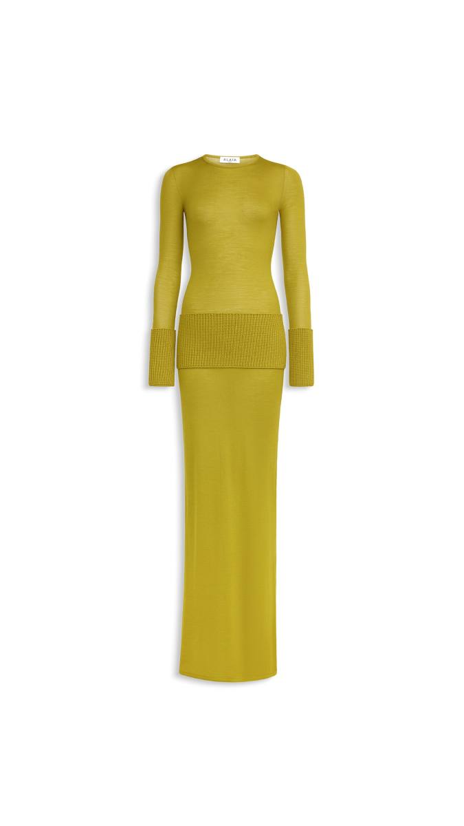ALAIA MERINO BODYCON DRESS