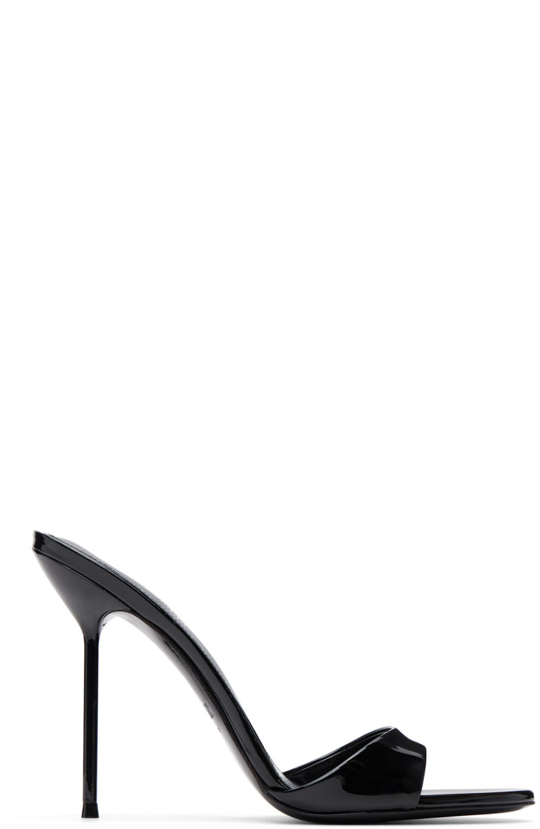 PARIS TEXAS Black Lidia Mule 105 Heeled Sandals