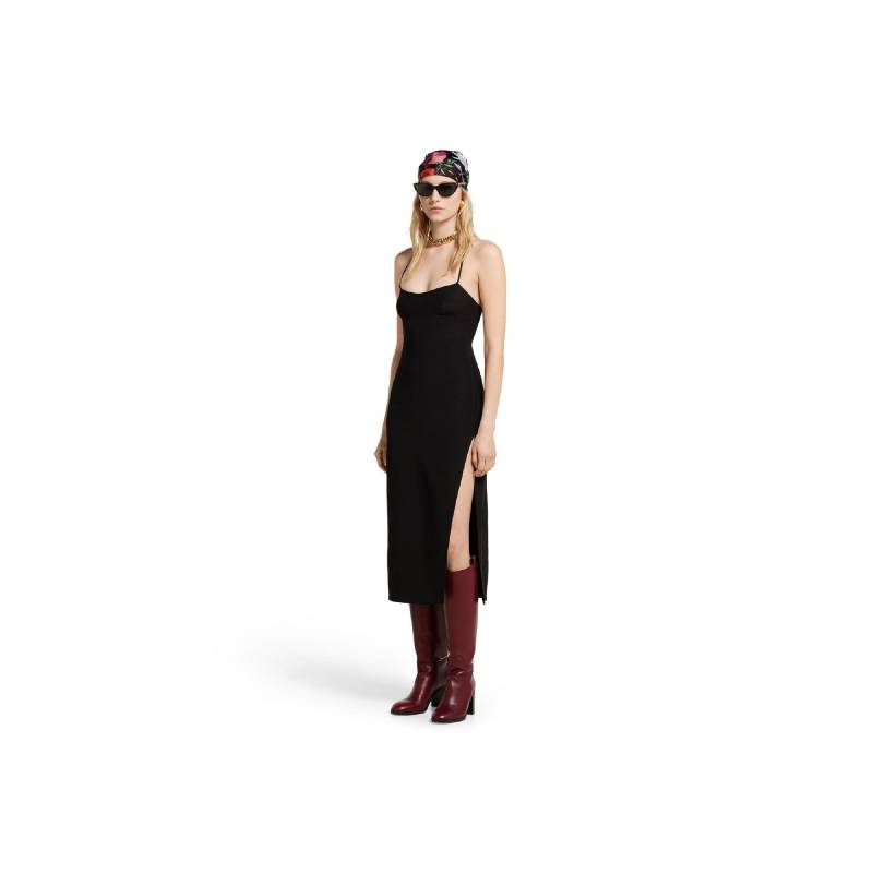 Gucci Silk dress with crystal Horsebit