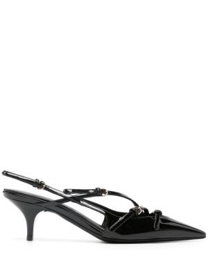 MIU MIU Buckle-embellished slingback pumps