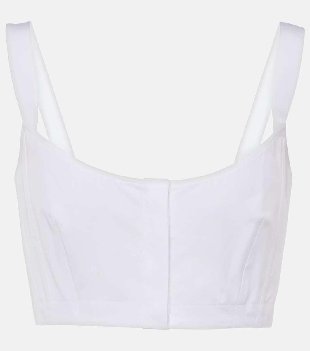 ALAIA Cotton crop top