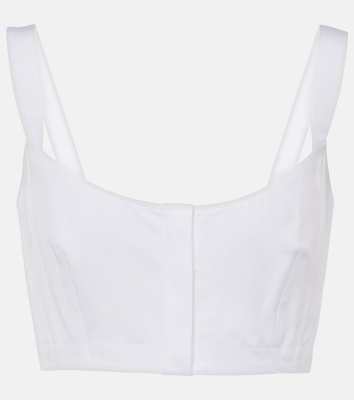 ALAIA Cotton crop top