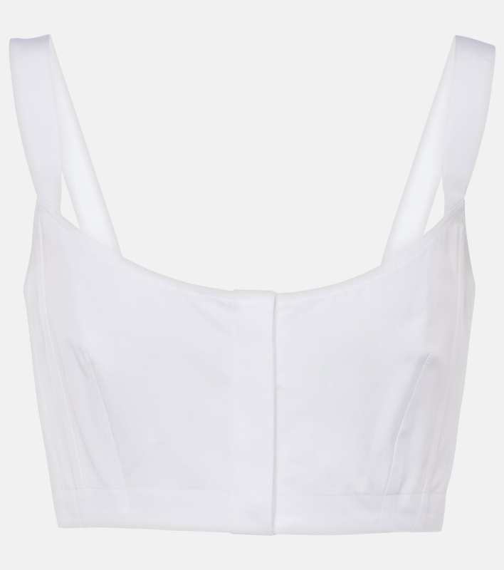 ALAIA Cotton crop top
