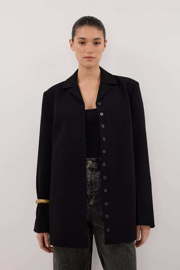 DISSH RYKER BLACK RELAXED BLAZER