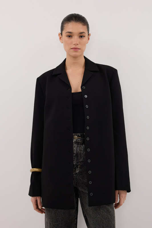 DISSH RYKER BLACK RELAXED BLAZER