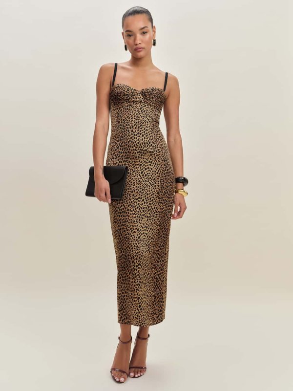 Reformation Stormi Satin Dress