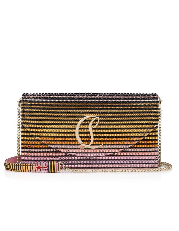 Christian Louboutin LOUBI54 CREPE SATIN/CRYSTAL AFTERSUN/MET