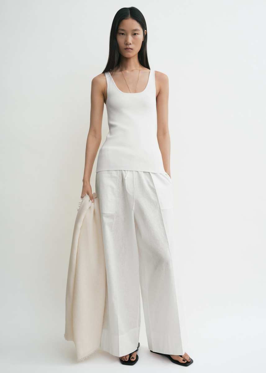 Toteme Compact knit tank white