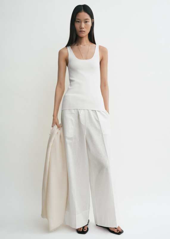 Toteme Compact knit tank white