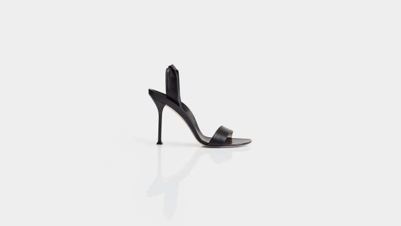 CHRISTEN Helix sling back sandal black