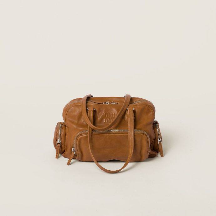 MIU MIU Nappa leather top-handle bag