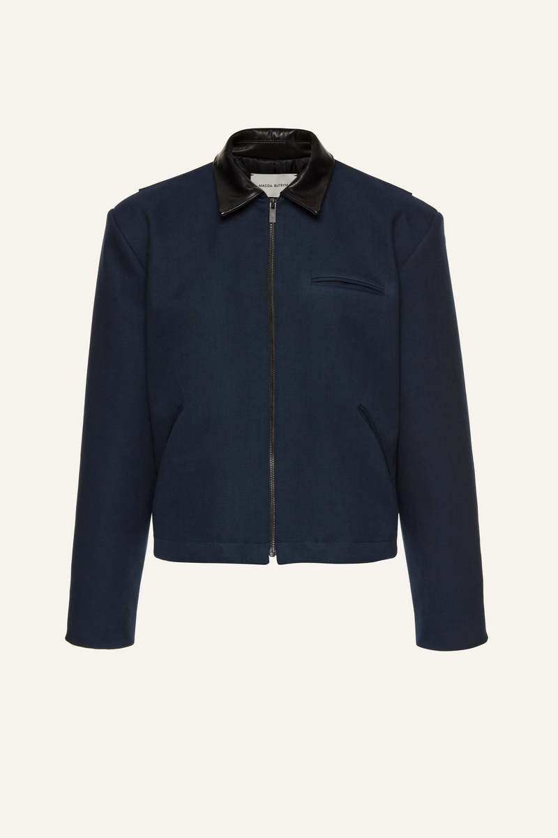 MAGDA BUTRYM PF24 JACKET 01 - NAVY
