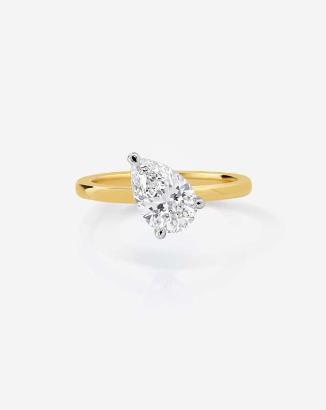 Ring Concierge Pear Lab Diamond Pinky Ring
