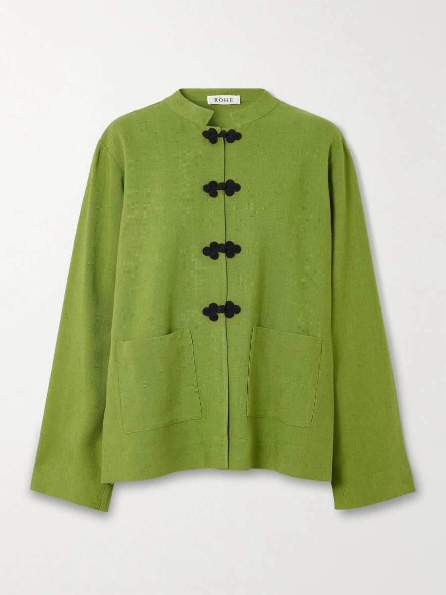 ROHE Mandarin twill jacket
