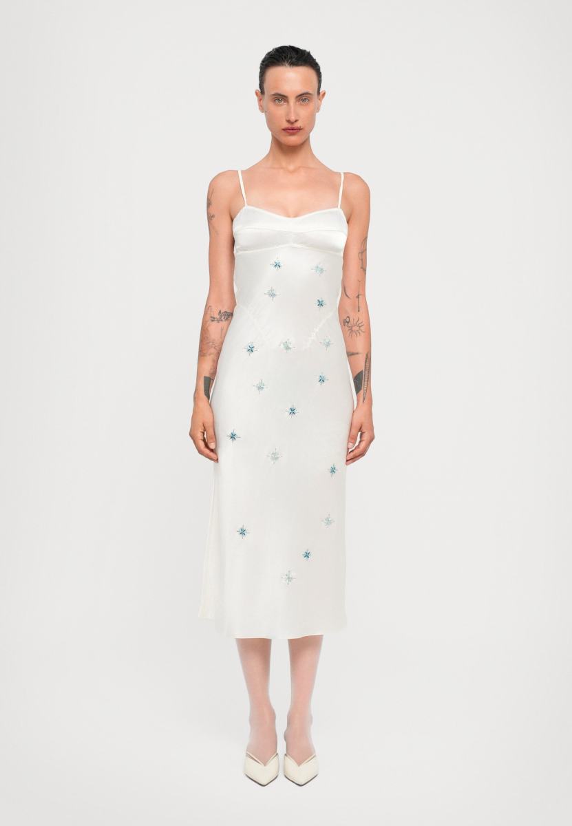 Anna October EMBROIDERED WATERLILY - Cocktail dress / Party dress - ivory