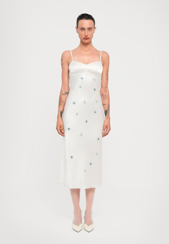 Anna October EMBROIDERED WATERLILY - Cocktail dress / Party dress - ivory