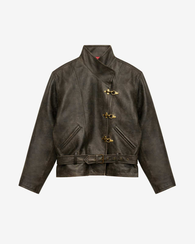 Isabel Marant Celie leather biker jacket