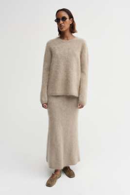 ALMADA LABEL Floy Cashmere Sweater, nougat