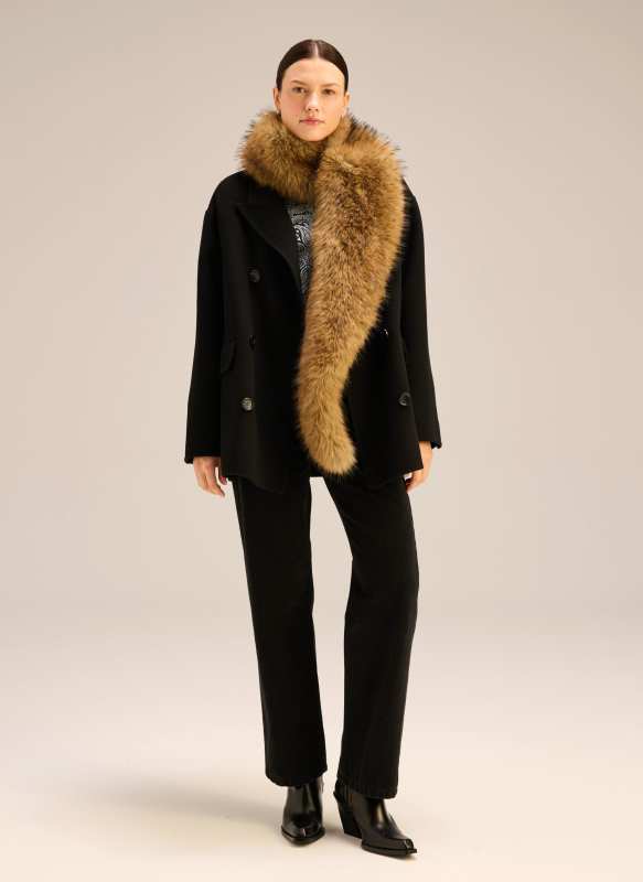 LEBRAND Faux Fur Stole - Gia