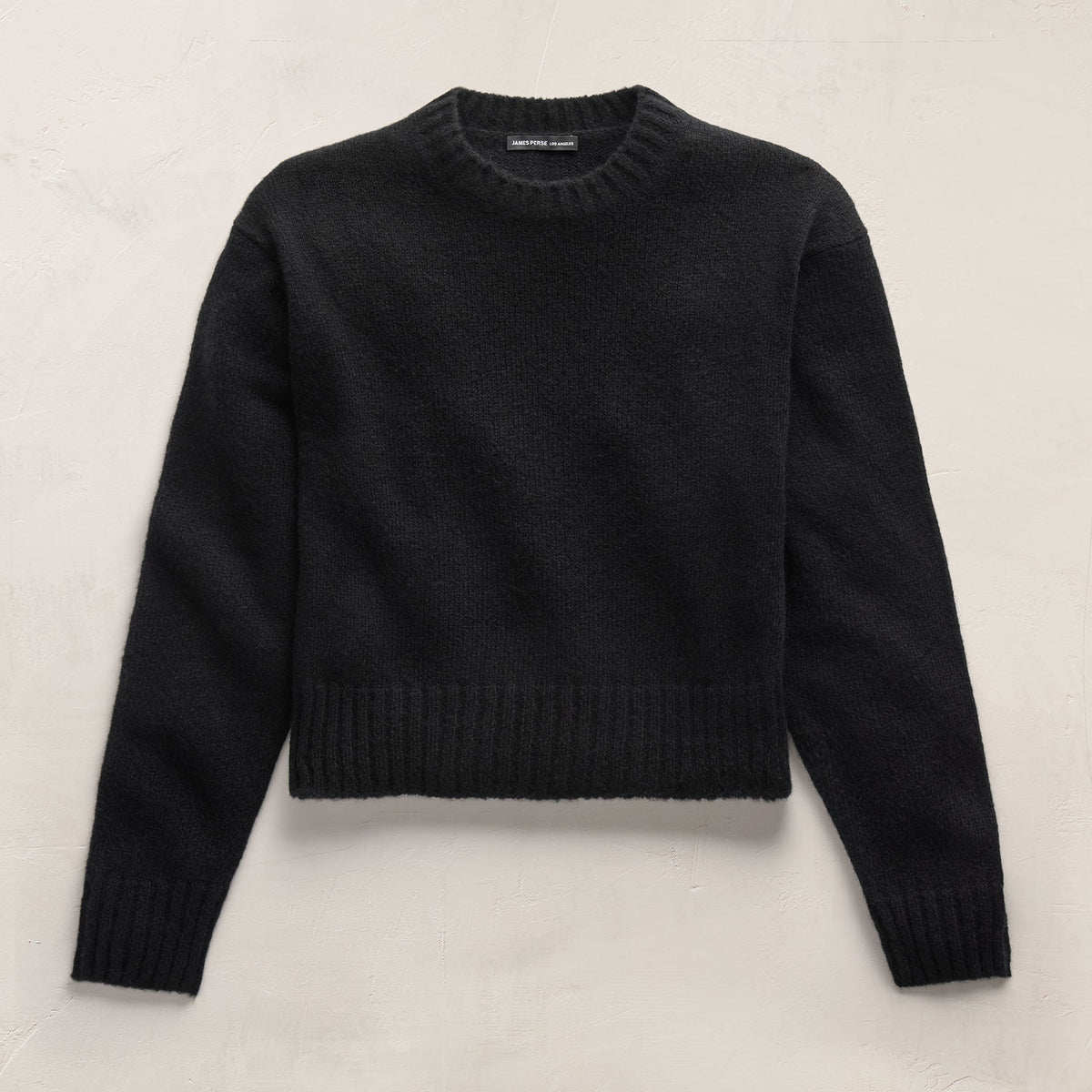 James Perse Lightweight Textured Cashmere Crew