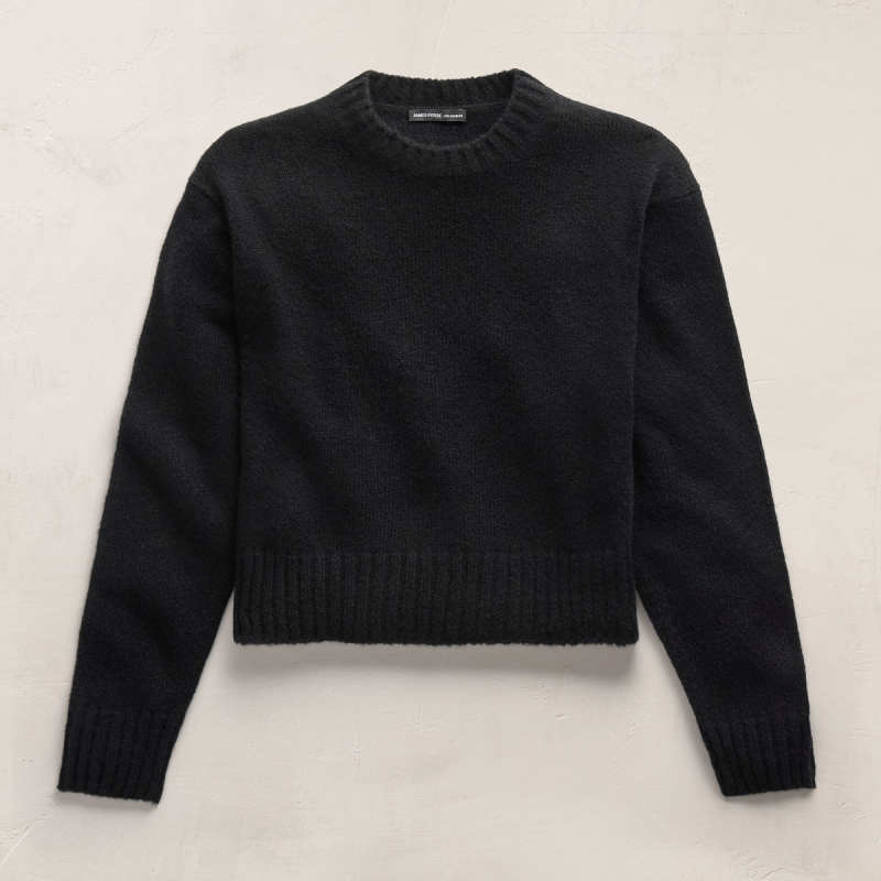 James Perse Lightweight Textured Cashmere Crew