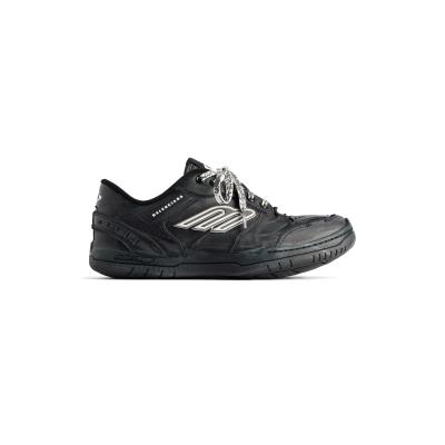 Balenciaga Women's Hamptons Worn-out Sneaker in Black