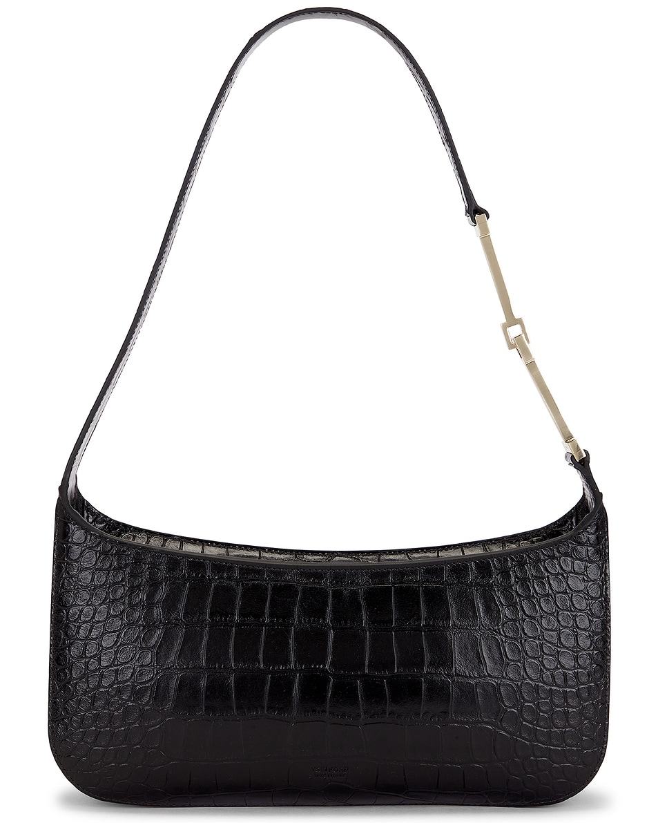 Tom Ford Tumbled Soft Printed Croc Small Shoulder Bag