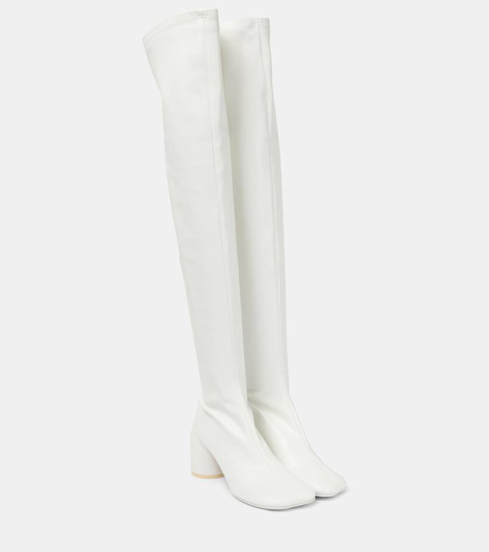 Maison Margiela Anatomic faux leather over-the-knee boots