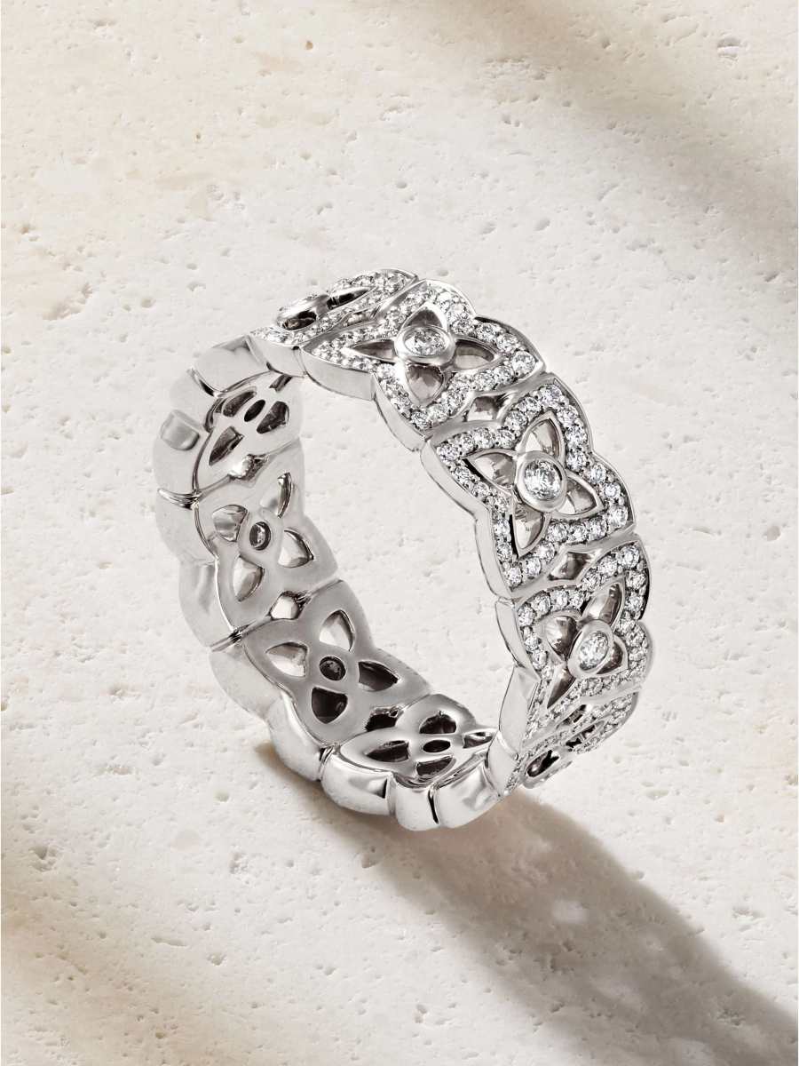DE BEERS Lotus by DE BEERS 18-karat white gold diamond ring