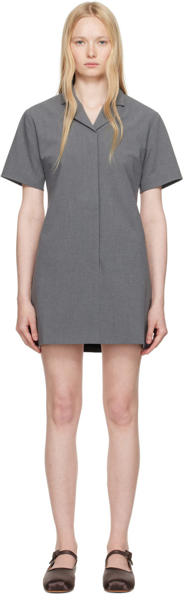 SANDY LIANG Gray Nurse Minidress