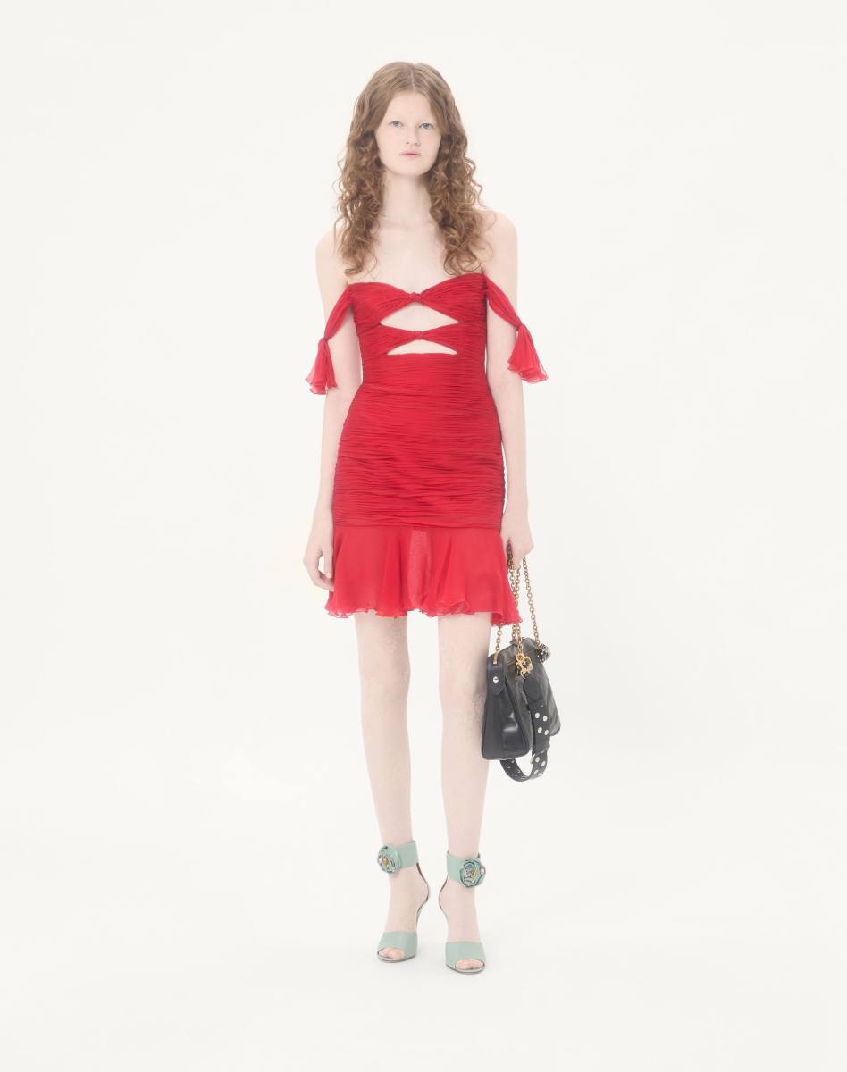Valentino Chiffon Short Dress