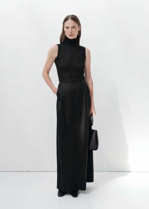 DIANA MILKANOVA Silk Off-Shoulder Top