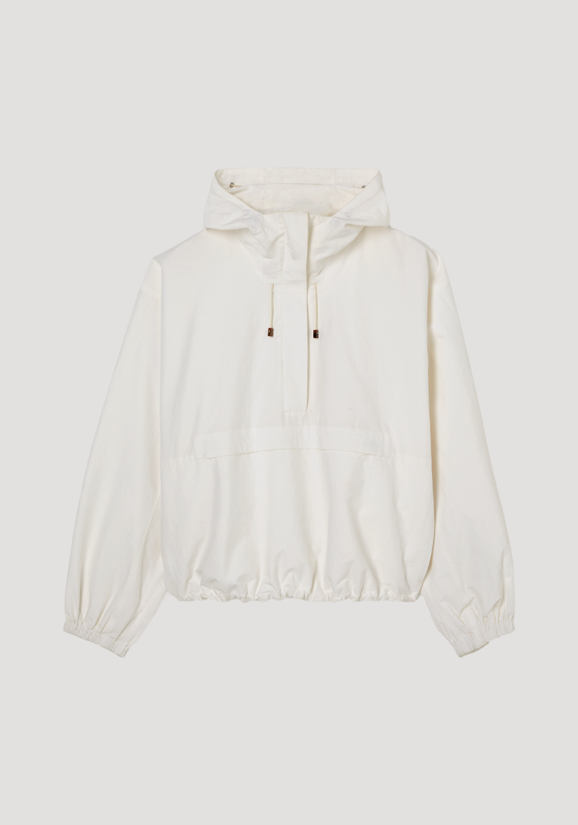 ROHE textured cotton-blend anorak | optic white