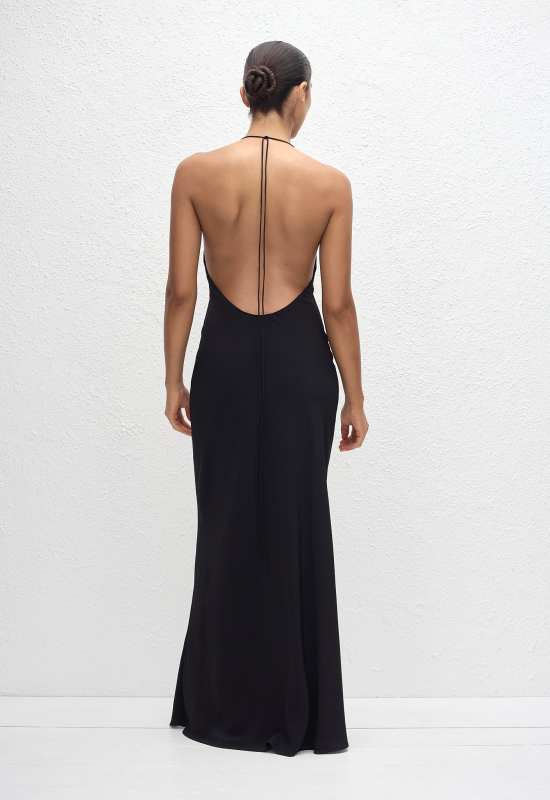 Matteau Low Back Halter Dress