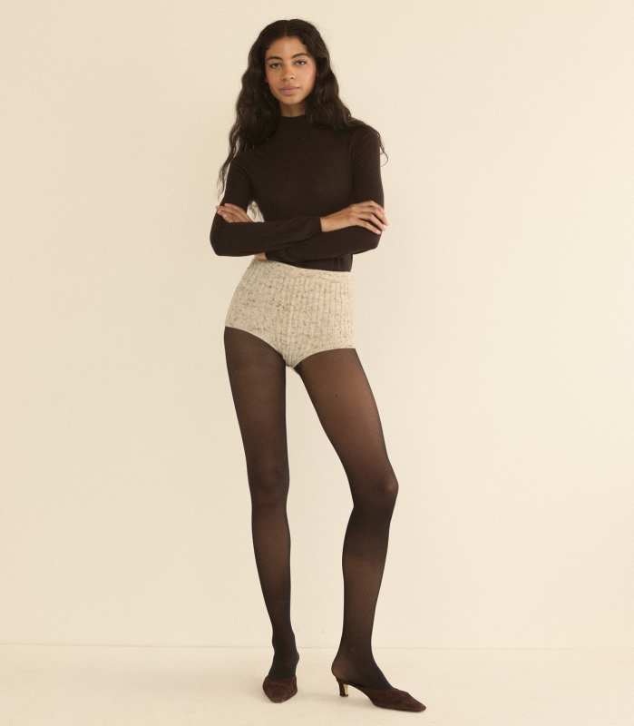 DOEN TAVIA SHORT IN SABBIA MELANGE